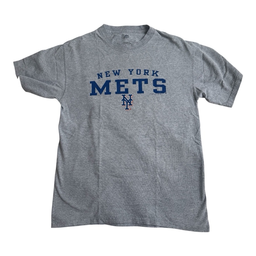 METS NEW YORK Lee Gray Short Sleeve Tee Classic Style